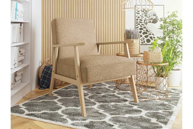 Knocklong Fåtölj Light brown - Huonekalut - Tuoli & nojatuoli - Nojatuoli & lepotuoli
