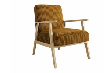 Knocklong Fåtölj Yellow/Brown - Huonekalut - Tuoli & nojatuoli - Nojatuoli & lepotuoli