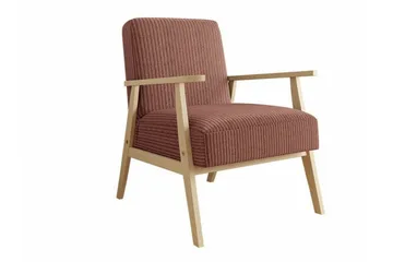 Knocklong Fåtölj Pink/Brown - Huonekalut - Tuoli & nojatuoli - Nojatuoli & lepotuoli