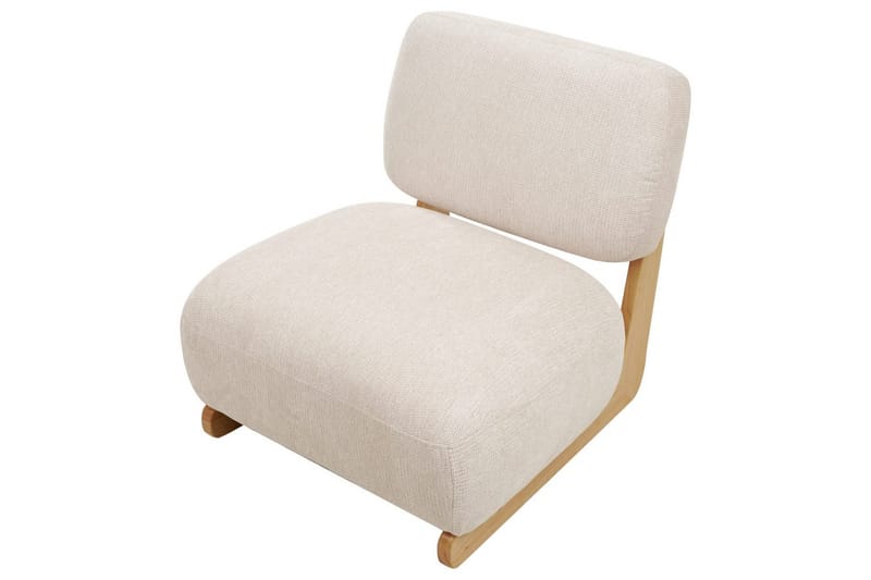 Nojatuoli Kokkola - Beige, vaalea puu - Huonekalut - Tuoli & nojatuoli - Nojatuoli & lepotuoli