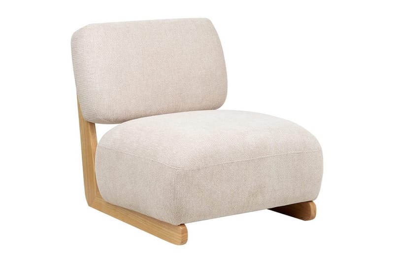Nojatuoli Kokkola - Beige, vaalea puu - Huonekalut - Tuoli & nojatuoli - Nojatuoli & lepotuoli