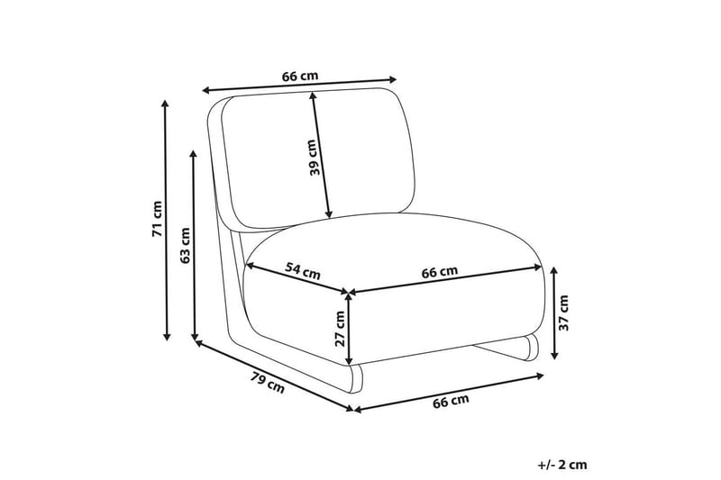 Nojatuoli Kokkola - Beige, vaalea puu - Huonekalut - Tuoli & nojatuoli - Nojatuoli & lepotuoli