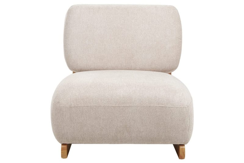 Nojatuoli Kokkola - Beige, vaalea puu - Huonekalut - Tuoli & nojatuoli - Nojatuoli & lepotuoli