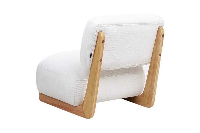 Nojatuoli Kokkola - Valkoinen, vaalea puu - Huonekalut - Tuoli & nojatuoli - Nojatuoli & lepotuoli