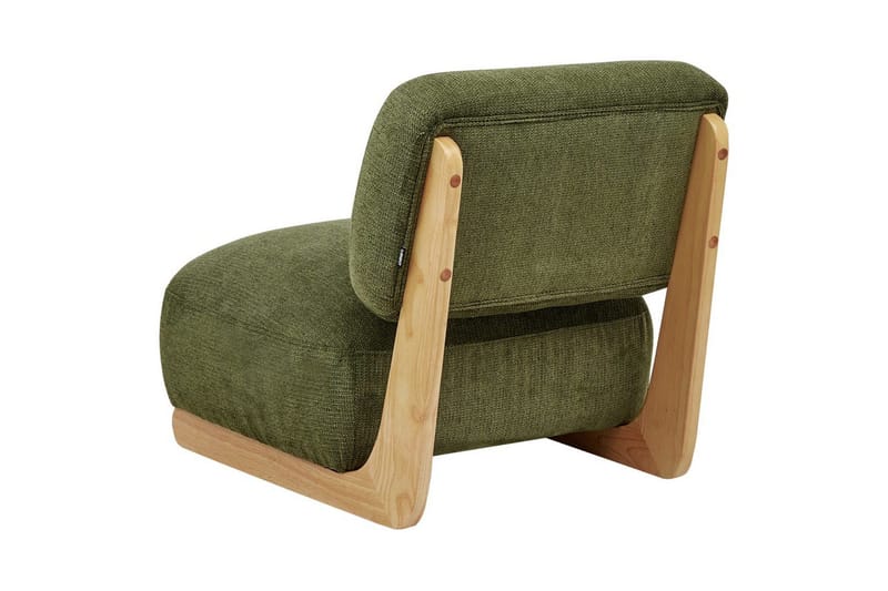 Nojatuoli Kokkola - Vihreä, vaalea puu - Huonekalut - Tuoli & nojatuoli - Nojatuoli & lepotuoli