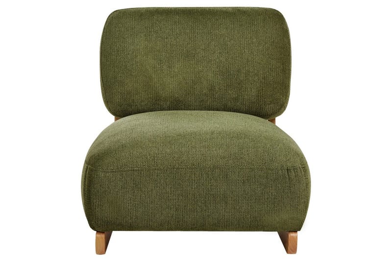 Nojatuoli Kokkola - Vihreä, vaalea puu - Huonekalut - Tuoli & nojatuoli - Nojatuoli & lepotuoli