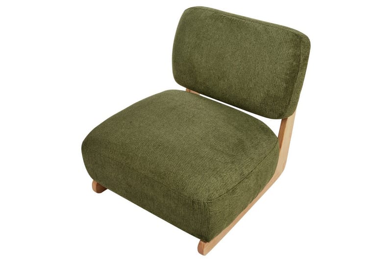 Nojatuoli Kokkola - Vihreä, vaalea puu - Huonekalut - Tuoli & nojatuoli - Nojatuoli & lepotuoli