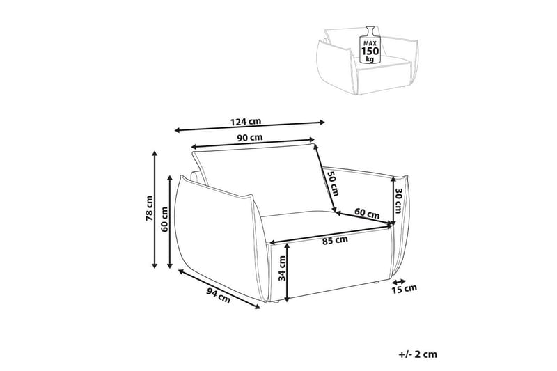 Nojatuoli Kunes - Vihreä - Huonekalut - Tuoli & nojatuoli - Nojatuoli & lepotuoli