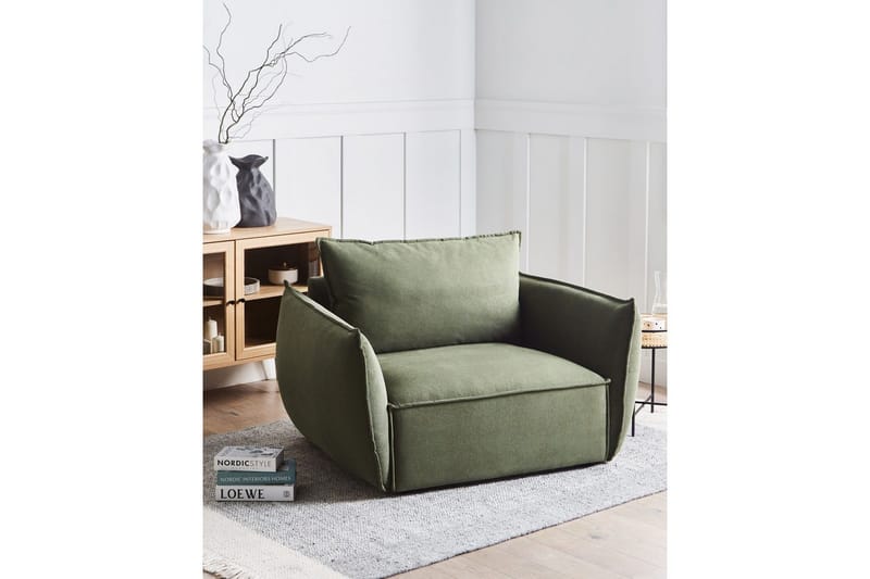 Nojatuoli Kunes - Vihreä - Huonekalut - Tuoli & nojatuoli - Nojatuoli & lepotuoli