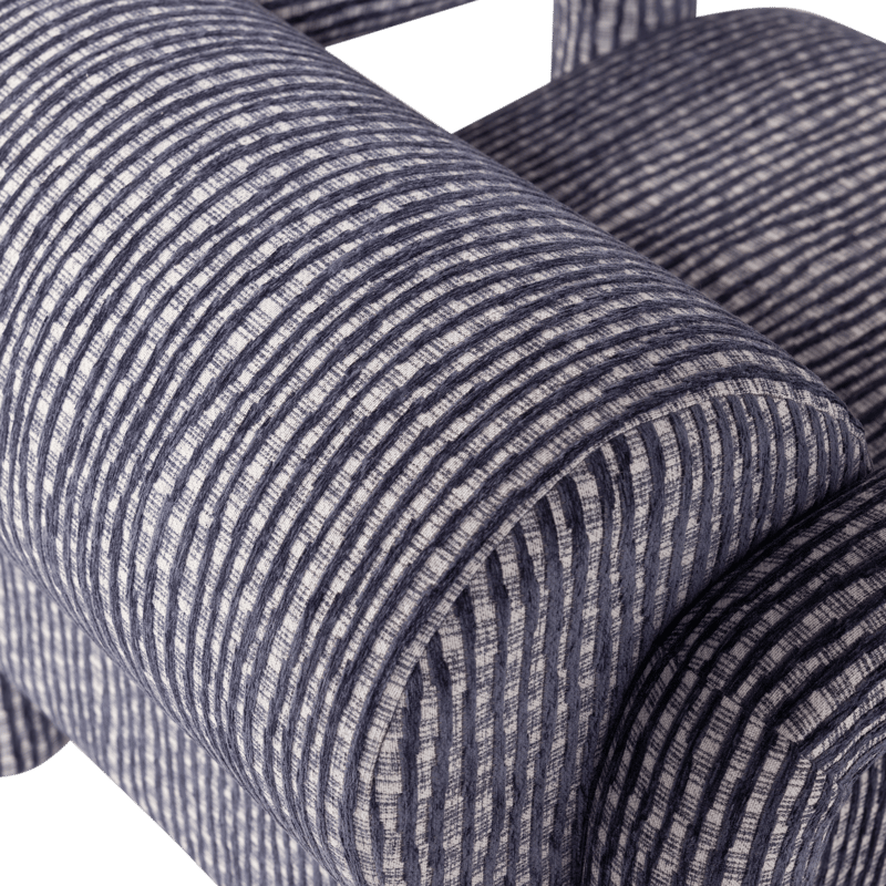 Nojatuoli kuviolla Lenny - Harmaa/Sininen - Huonekalut - Tuoli & nojatuoli - Nojatuoli & lepotuoli