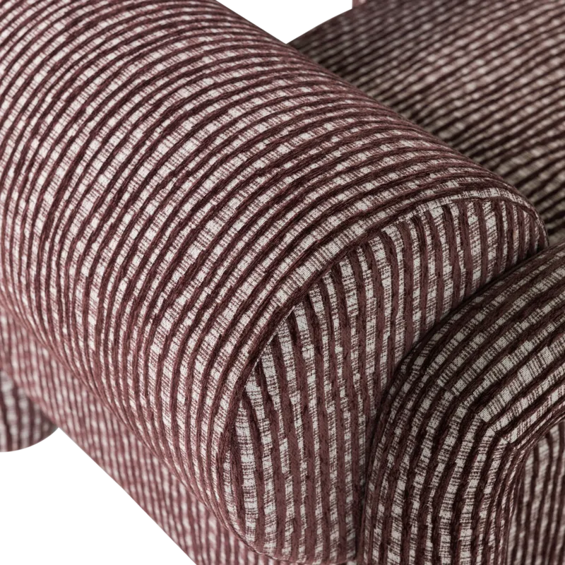 Nojatuoli kuviolla Lenny - Viininpunainen - Huonekalut - Tuoli & nojatuoli - Nojatuoli & lepotuoli