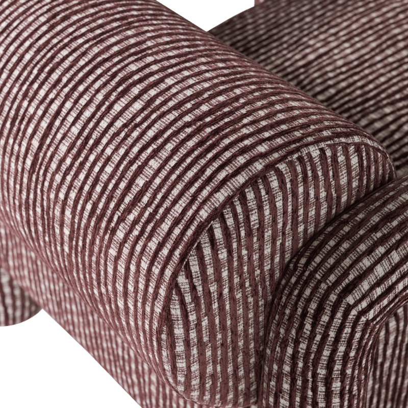 Nojatuoli kuviolla Lenny - Viininpunainen - Huonekalut - Tuoli & nojatuoli - Nojatuoli & lepotuoli