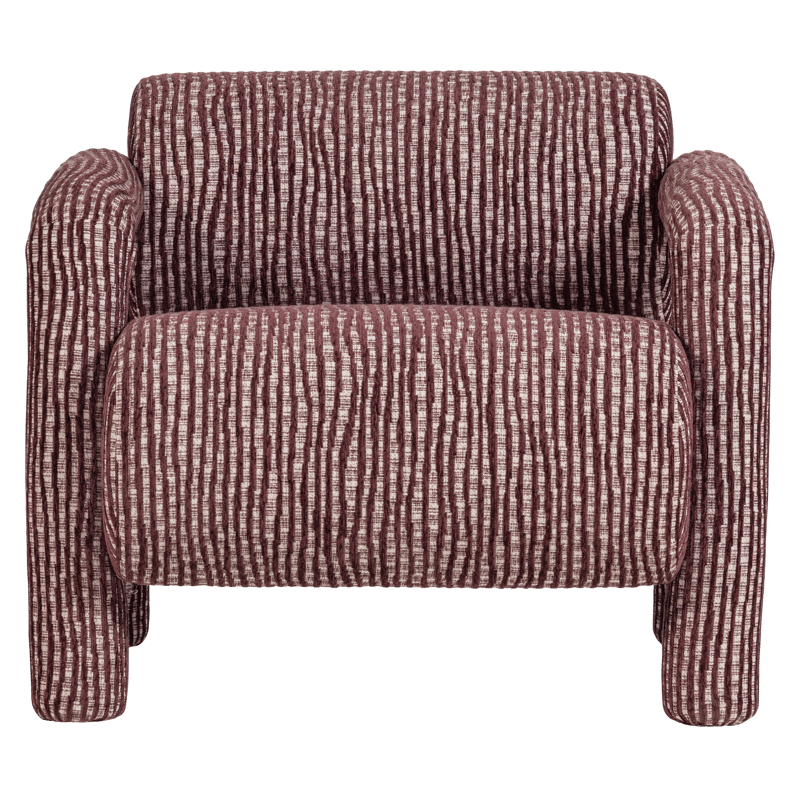 Nojatuoli kuviolla Lenny - Viininpunainen - Huonekalut - Tuoli & nojatuoli - Nojatuoli & lepotuoli