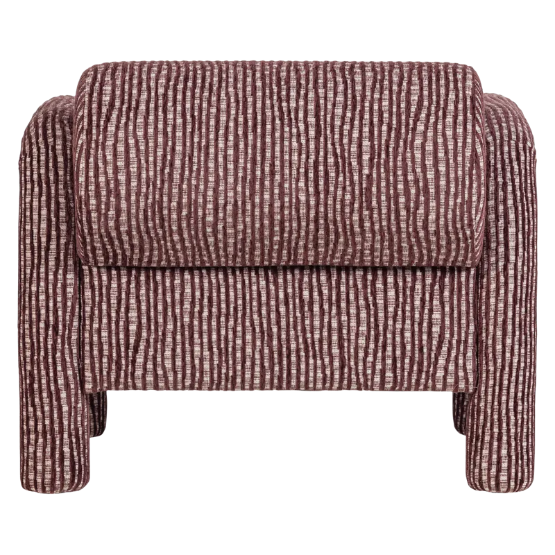 Nojatuoli kuviolla Lenny - Viininpunainen - Huonekalut - Tuoli & nojatuoli - Nojatuoli & lepotuoli