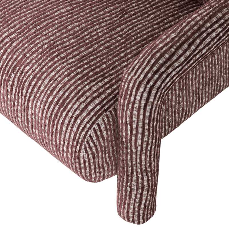 Nojatuoli kuviolla Lenny - Viininpunainen - Huonekalut - Tuoli & nojatuoli - Nojatuoli & lepotuoli