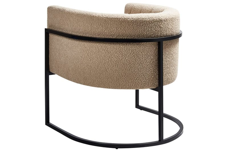 Nojatuoli Larvik II Beige/musta - Beige/musta - Huonekalut - Tuoli & nojatuoli - Nojatuoli & lepotuoli