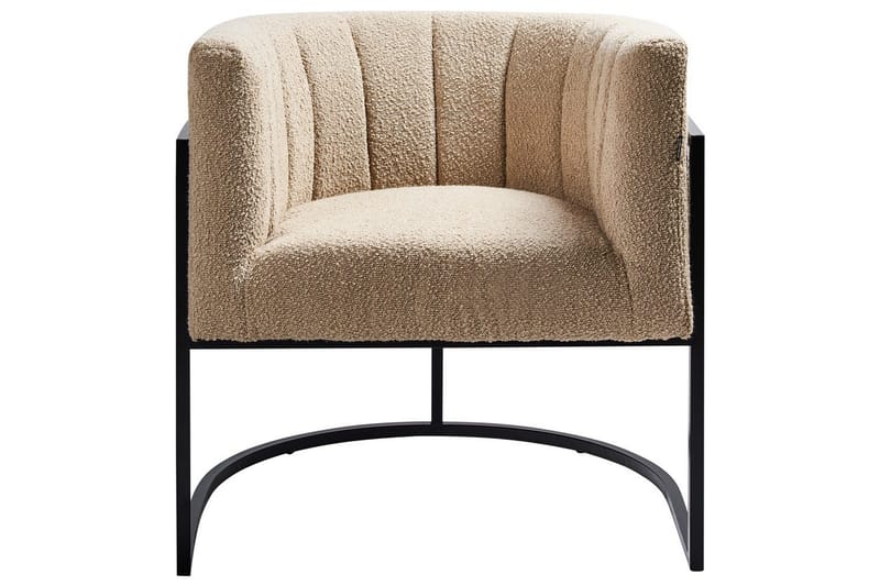 Nojatuoli Larvik II Beige/musta - Beige/musta - Huonekalut - Tuoli & nojatuoli - Nojatuoli & lepotuoli