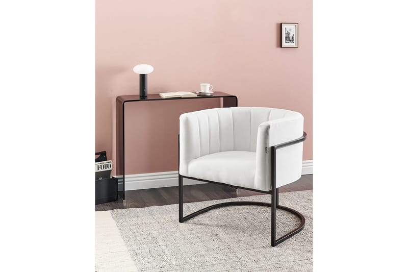 Nojatuoli Larvik II Valkoinen/musta - Valkoinen/musta - Huonekalut - Tuoli & nojatuoli - Nojatuoli & lepotuoli