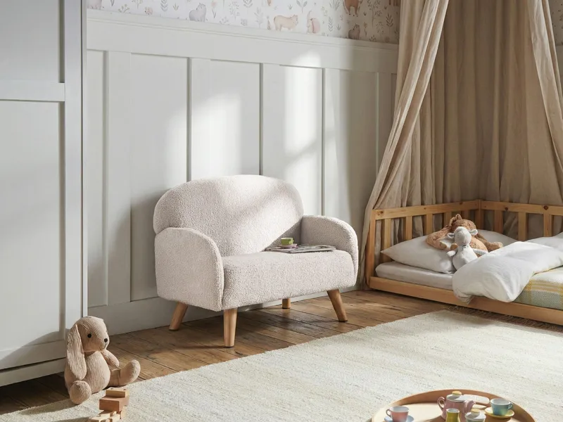 Lastensohva Ottal - vaaleanruskea, beige - Huonekalut - Lasten kalusteet - Lasten sohva