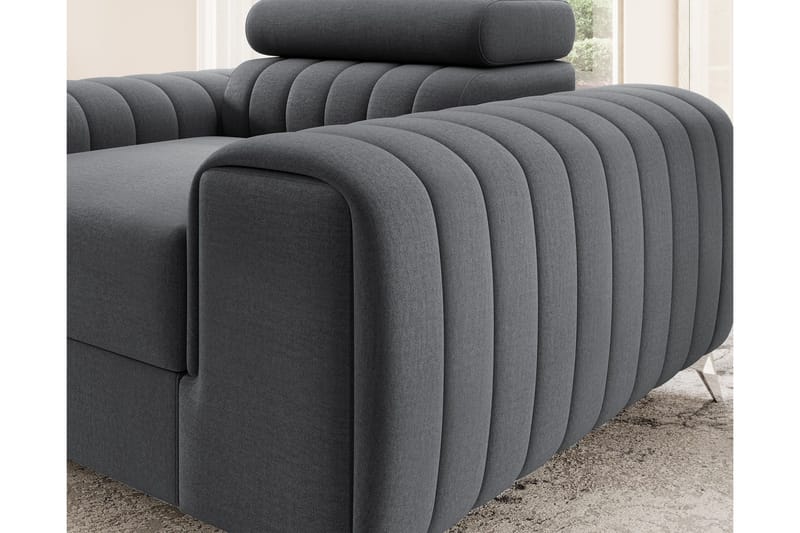 Nojatuoli Laucha - Tummanharmaa - Huonekalut - Tuoli & nojatuoli - Nojatuoli & lepotuoli