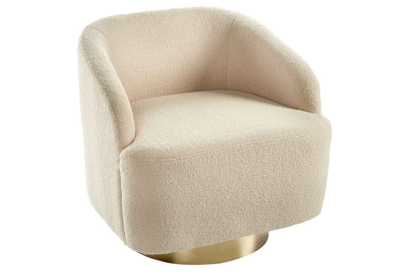 Nojatuoli Lavik Beige/Kulta - Beige/Kulta - Huonekalut - Tuoli & nojatuoli - Nojatuoli & lepotuoli