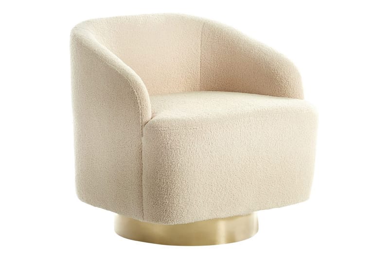 Nojatuoli Lavik Beige/Kulta - Beige/Kulta - Huonekalut - Tuoli & nojatuoli - Nojatuoli & lepotuoli