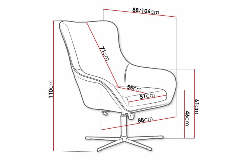 Laytown Fåtölj Beige/Black - Huonekalut - Tuoli & nojatuoli - Nojatuoli & lepotuoli