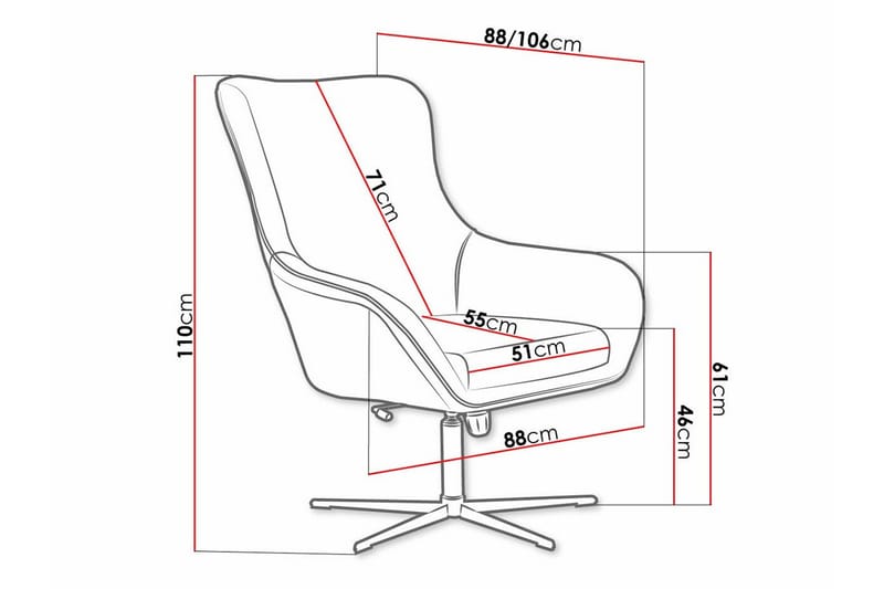 Laytown Fåtölj Dark Blue/Black - Huonekalut - Tuoli & nojatuoli - Nojatuoli & lepotuoli