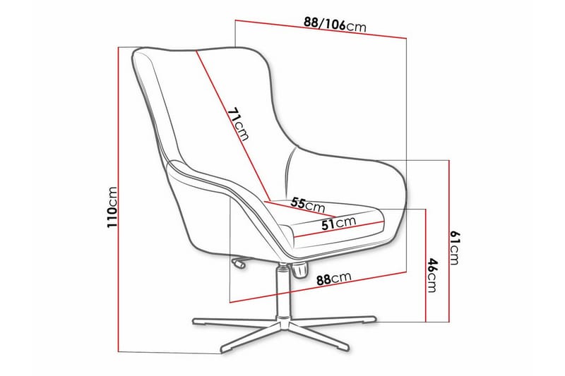 Laytown Fåtölj Dark green - Huonekalut - Tuoli & nojatuoli - Nojatuoli & lepotuoli