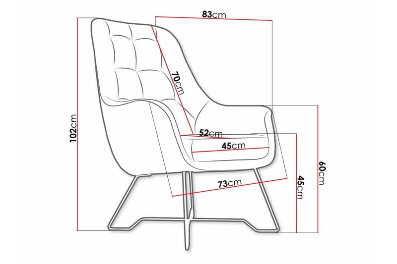 Laytown Fåtölj Green/Blue - Huonekalut - Tuoli & nojatuoli - Nojatuoli & lepotuoli