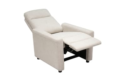 Leia manuaalinen kangasverhoiltu recliner-nojatuoli - Beige - Huonekalut - Tuoli & nojatuoli - Nojatuoli & lepotuoli - Mekanismituoli