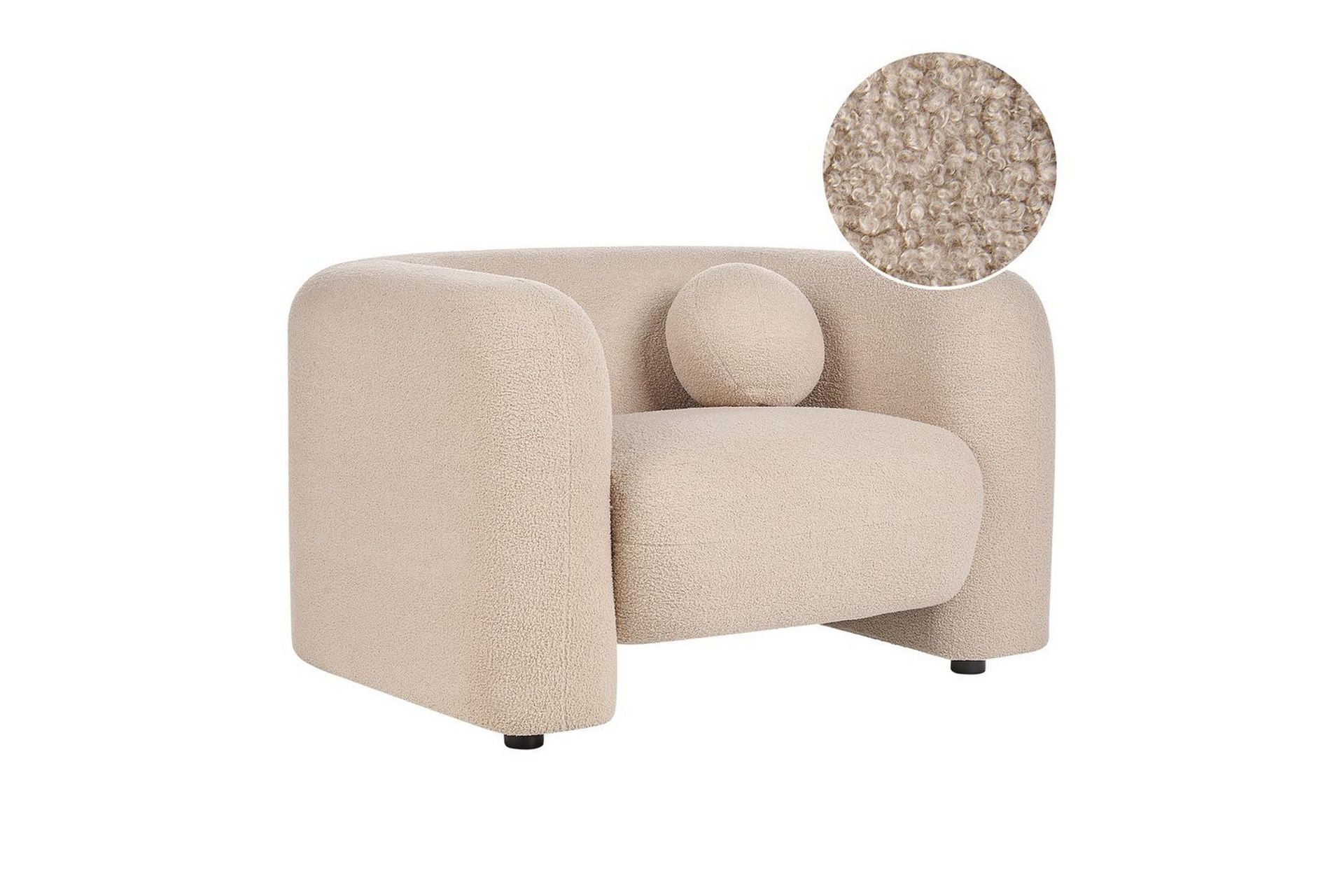 Nojatuoli Leiren - Beige/bouclé