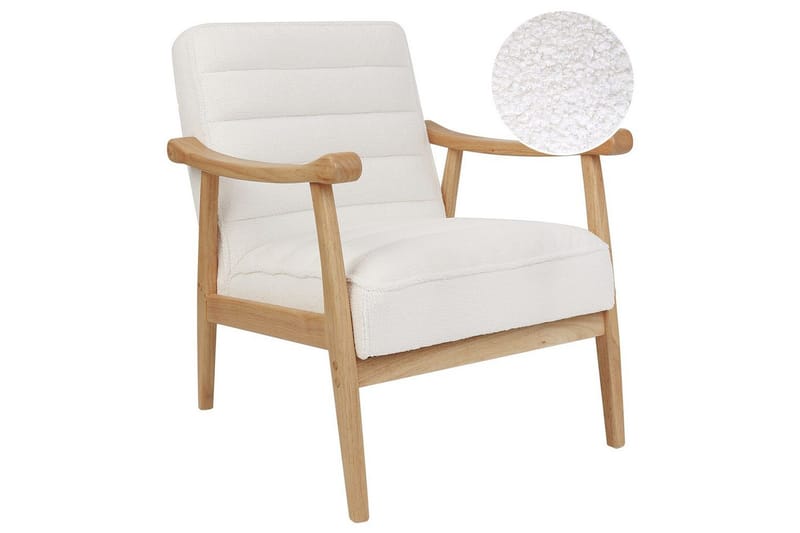 Nojatuoli Leknes, Valkoinen, vaalea puu