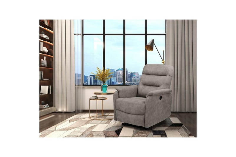 Lepotuoli Coullon Harmaa - Harmaa - Huonekalut - Tuoli & nojatuoli - Nojatuoli & lepotuoli - Mekanismituoli