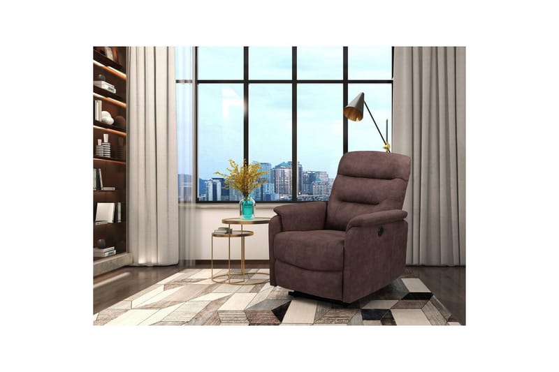 Lepotuoli Coullon Tummanruskea - Tummanruskea - Huonekalut - Tuoli & nojatuoli - Nojatuoli & lepotuoli - Mekanismituoli