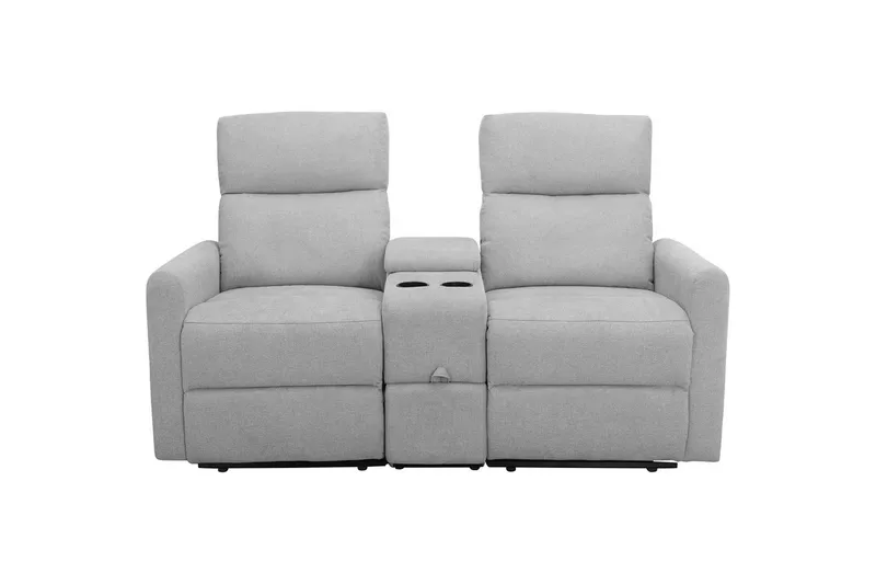 Lepotuoli Dacoulas Vaaleanharmaa, Kangas/Puu - Vaaleanharmaa, Kangas/Puu - Huonekalut - Tuoli & nojatuoli - Nojatuoli & lepotuoli - Mekanismituoli