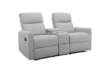 Lepotuoli Dacoulas Vaaleanharmaa, Kangas/Puu