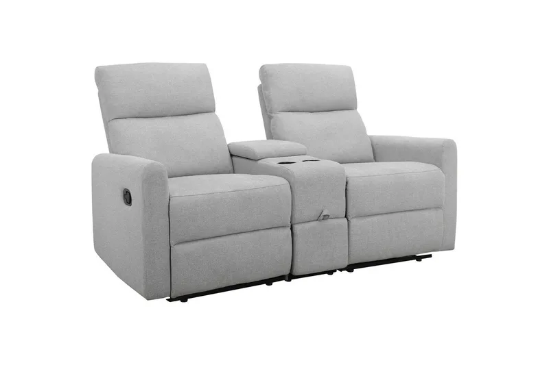 Lepotuoli Dacoulas Vaaleanharmaa, Kangas/Puu - Vaaleanharmaa, Kangas/Puu - Huonekalut - Tuoli & nojatuoli - Nojatuoli & lepotuoli - Mekanismituoli