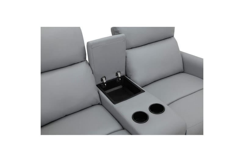 Lepotuoli Dacoulas Vaaleanharmaa, PU/Puu - Vaaleanharmaa, PU/Puu - Huonekalut - Tuoli & nojatuoli - Nojatuoli & lepotuoli - Mekanismituoli