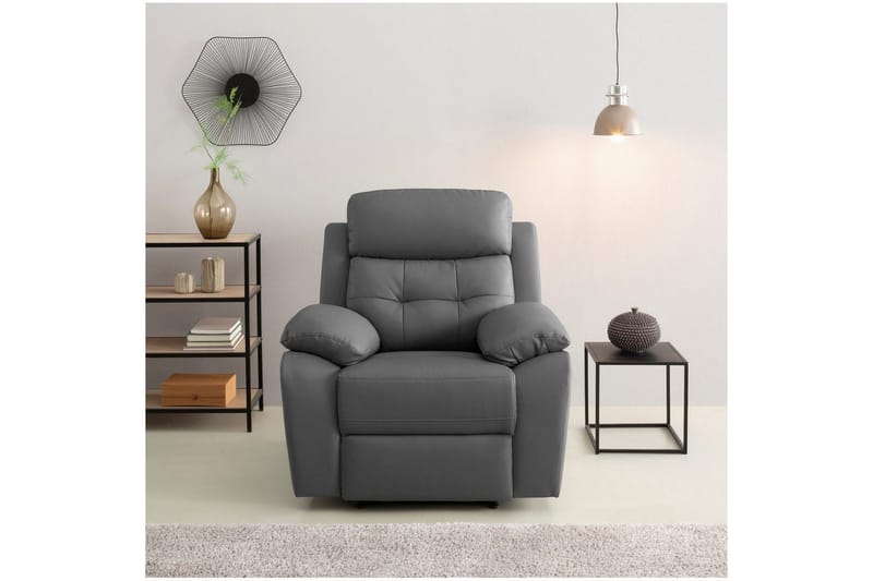 Lepotuoli Lannilis Harmaa, PU/Puu/Metalli, Sähköinen lepotuoli - Harmaa, PU/Puu/Metalli, Sähköinen lepotuoli - Huonekalut - Tuoli & nojatuoli - Nojatuoli & lepotuoli - Mekanismituoli