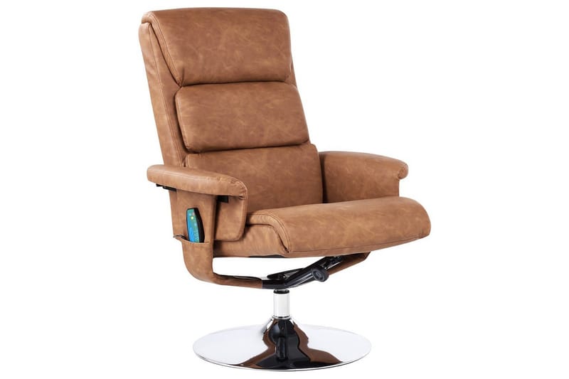 Lepotuoli Legend - Ruskea, Hopea - Huonekalut - Tuoli & nojatuoli - Nojatuoli & lepotuoli - Hierontatuolit