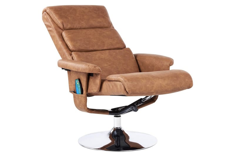 Lepotuoli Legend - Ruskea, Hopea - Huonekalut - Tuoli & nojatuoli - Nojatuoli & lepotuoli - Hierontatuolit