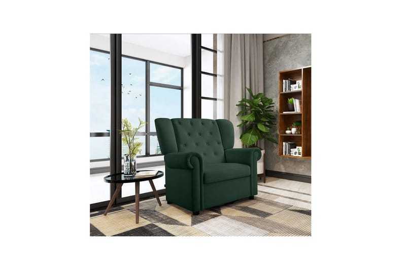 Lepotuoli Lillyse Tummanvihreä - Tummanvihreä - Huonekalut - Tuoli & nojatuoli - Nojatuoli & lepotuoli