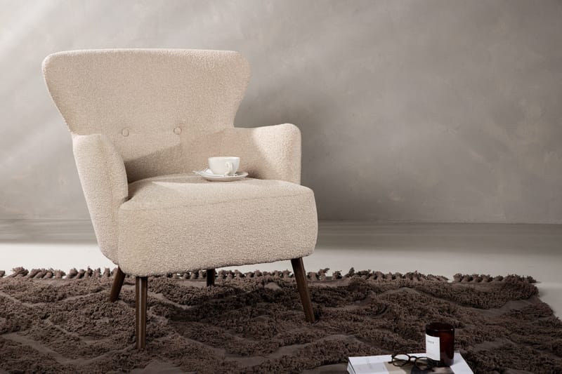 Lepotuoli Lincoln - Beige - Huonekalut - Tuoli & nojatuoli - Nojatuoli & lepotuoli