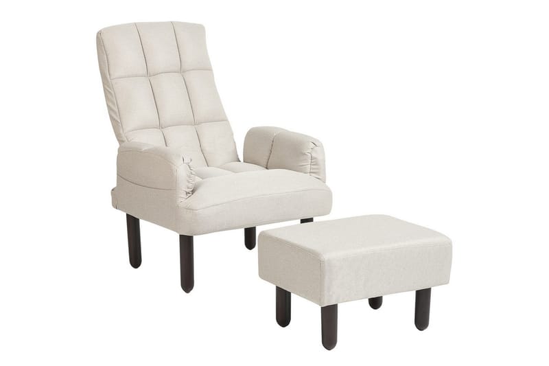 Lepotuoli Oland, Beige, ruskea