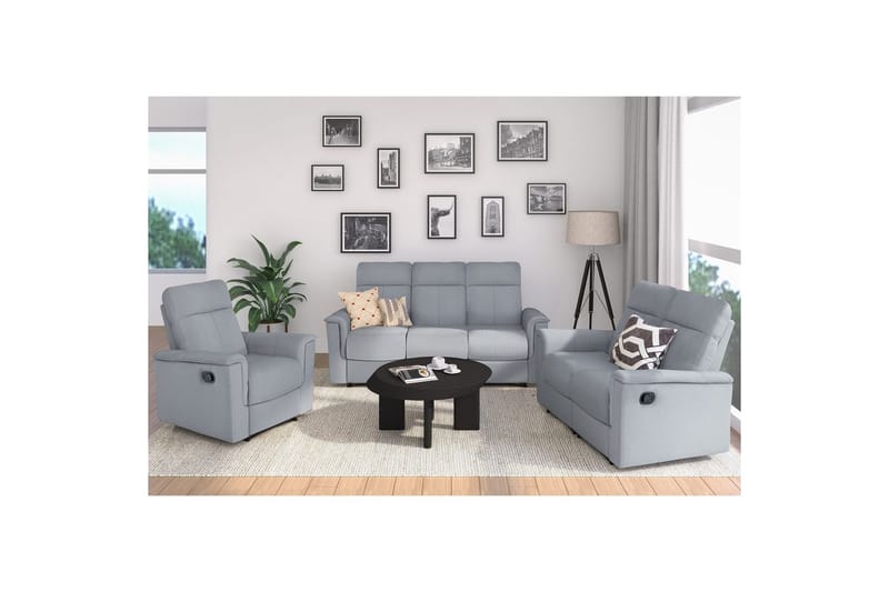 Lepotuoli Southbrook Vaaleanharmaa, Kangas/Puu/Metalli, Manuaalinen nojatuoli - Vaaleanharmaa, Kangas/Puu/Metalli, Manuaalinen nojatuoli - Huonekalut - Tuoli & nojatuoli - Nojatuoli & lepotuoli - Mekanismituoli