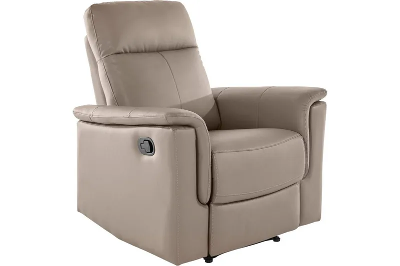 Lepotuoli Southbrook Vaaleanharmaa, PU/Puu/Metalli, Manuaalinen nojatuoli - Vaaleanharmaa, PU/Puu/Metalli, Manuaalinen nojatuoli - Huonekalut - Tuoli & nojatuoli - Nojatuoli & lepotuoli - Mekanismituoli