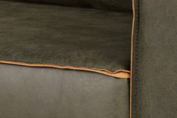Lissbon Retro nojatuoli nahkaa metallijaloilla - Vihreä - Huonekalut - Tuoli & nojatuoli - Nojatuoli & lepotuoli