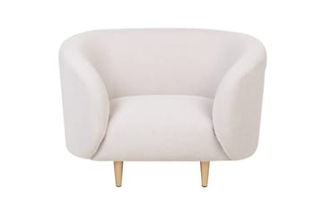 Nojatuoli Loen - Beige/kulta/polyesteri - Huonekalut - Tuoli & nojatuoli - Nojatuoli & lepotuoli - Klubituolit