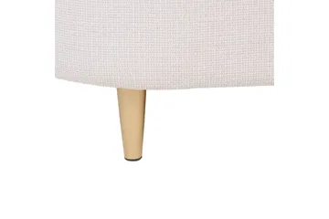 Nojatuoli Loen - Beige/kulta/polyesteri - Huonekalut - Tuoli & nojatuoli - Nojatuoli & lepotuoli - Klubituolit